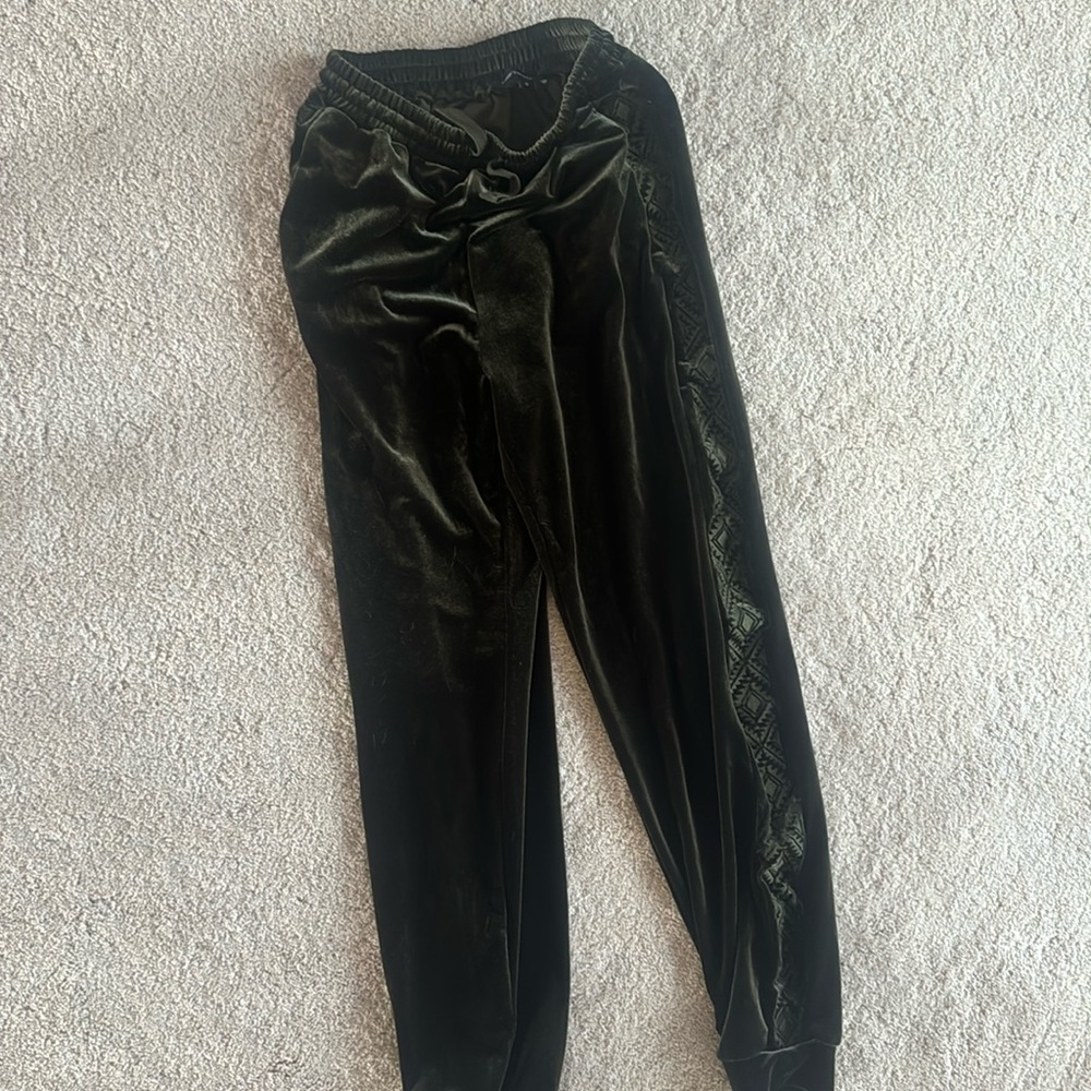 Velvet joggers